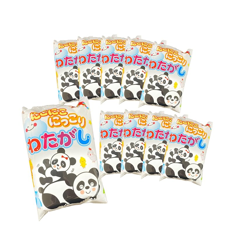

Sato confectionery [ Smiling Watagashi × 10 bags] Dagashi large capacity set cotton candy Aluminum individual packaging Year-round type [ child I m