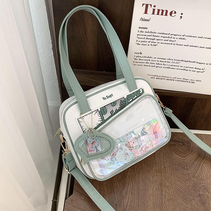 Small Food Intake Pain Bag, Casual Student Crossbody Uniform Bag, Girls' Second-dimensional Daily Diagonal Shoulder Handbag