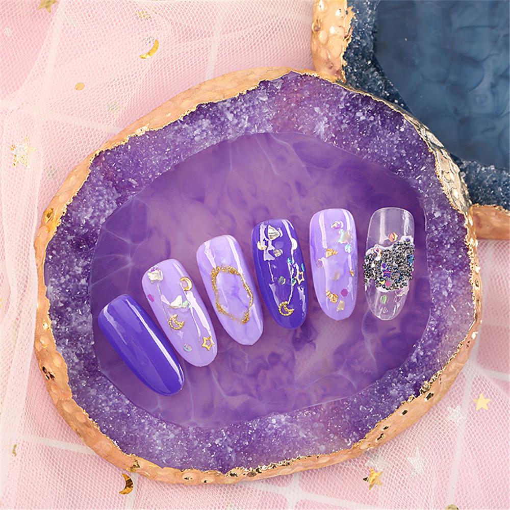 Colorful Resin Painting Gel   Polish Agate Mix Stirring Plate DIY