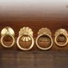Pulls Door Knocker Handle Drawer Knobs Vintage Pull Rings  Dresser
