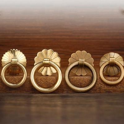 Hardware Handle Pull Rings Pulls Bronze Door Knocker Ring Antique Drawer Knobs Wardrobe