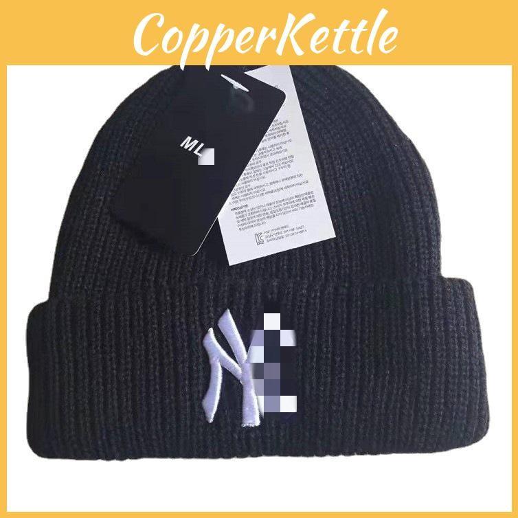 Girl Embroidery Knitted Cap Black Hat No Brim Warm Beanie Winter Casual Wear
