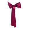 Elegant Chair Back Bow Tie Breathable Faux Silk and Stain Wedding Banquet Ribbon Chair Bands Party Supplies