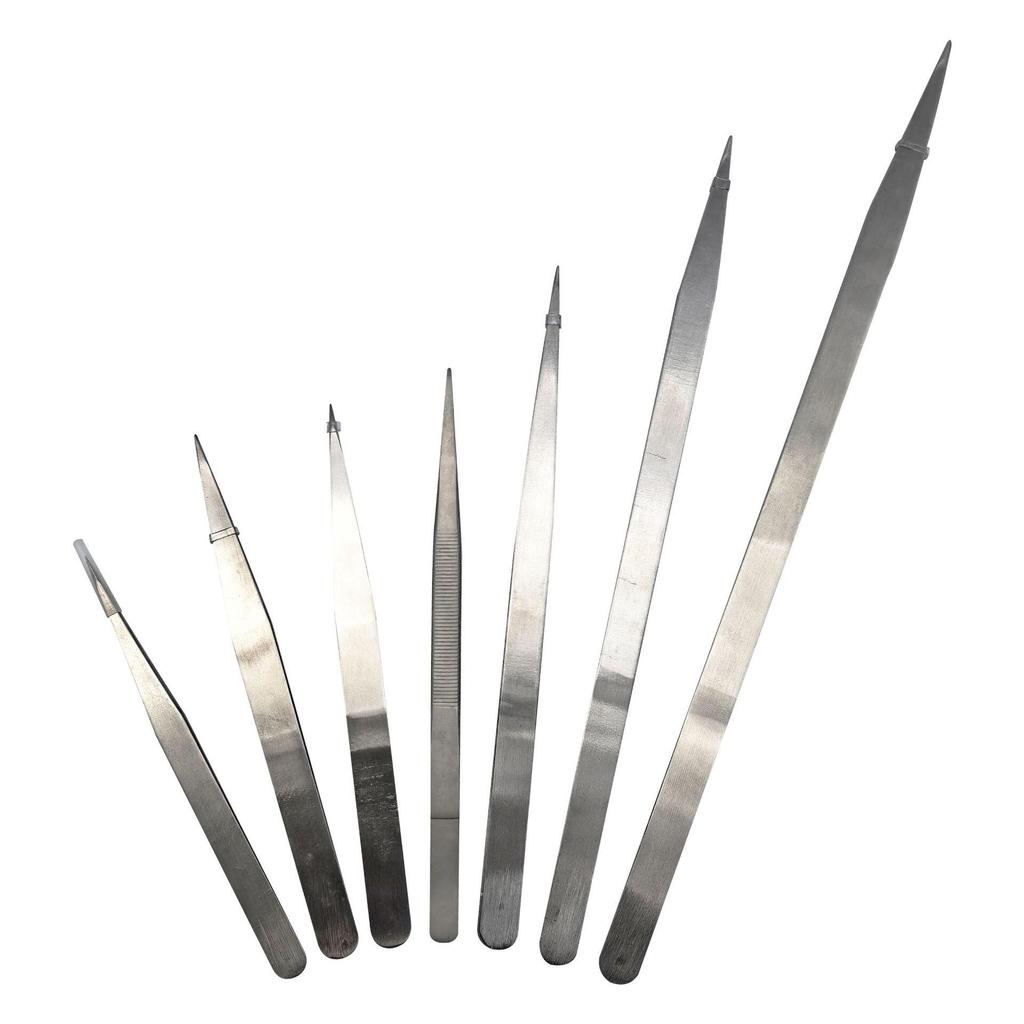 Gold-Plated Stainless Steel Tweezers for High-Temperature Jewelry Welding and Testing