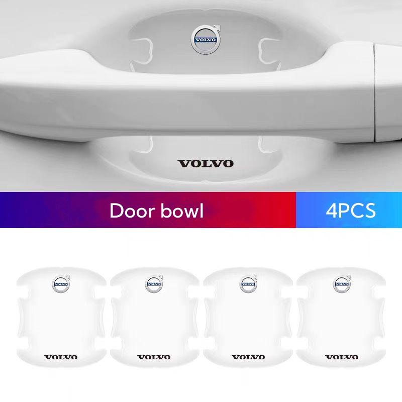 For Volvo Car Door Bowl Handle Protector Stickers Transparent Anti-scratch Film For Volvo XC40 XC90 XC60 V40 V90 V60 V70 C40 S80