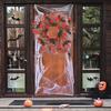 Halloween Wreath Scary Black Bat Horror Decor Front Door Wall Window Home Festive Atmosphere Decoration