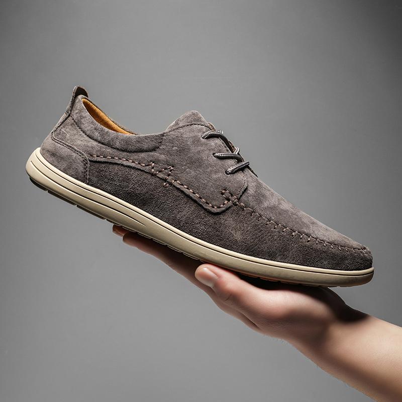 Spring Low Top Shoes Men's Lace Up Loafers Versatile Casual Shoes Men's Running Shoes Park Walking Shoes Soft Soles Comfortable