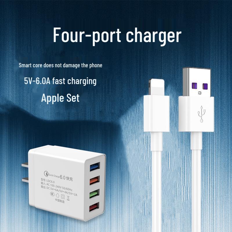 Universal Multi-Port USB Charger for Fast Charging with Huawei, Xiaomi, Vivo, and OPPO Compatibility