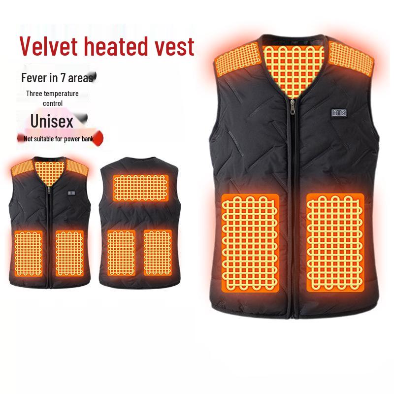 Unisex Smart Heated Vest: Rechargeable Electric Warming Waistcoat for Winter