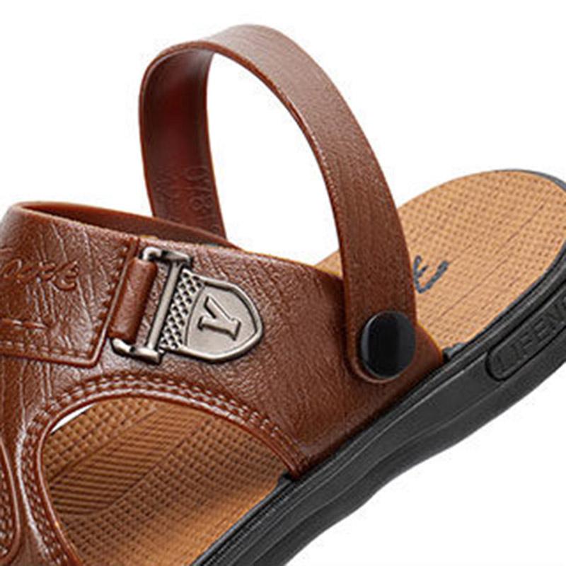 Letní pánské plážové sandály s tlustým dnem, protiskluzové, prodyšné, ležérní boty