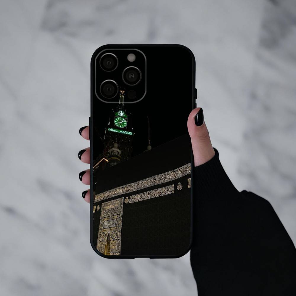 

M-Moslem and K-kaaba Phone Case Silicone Soft For IPhone 17pro 16 15 14 13 12 11 X XR Plus Pro Max Plus iPhone16
