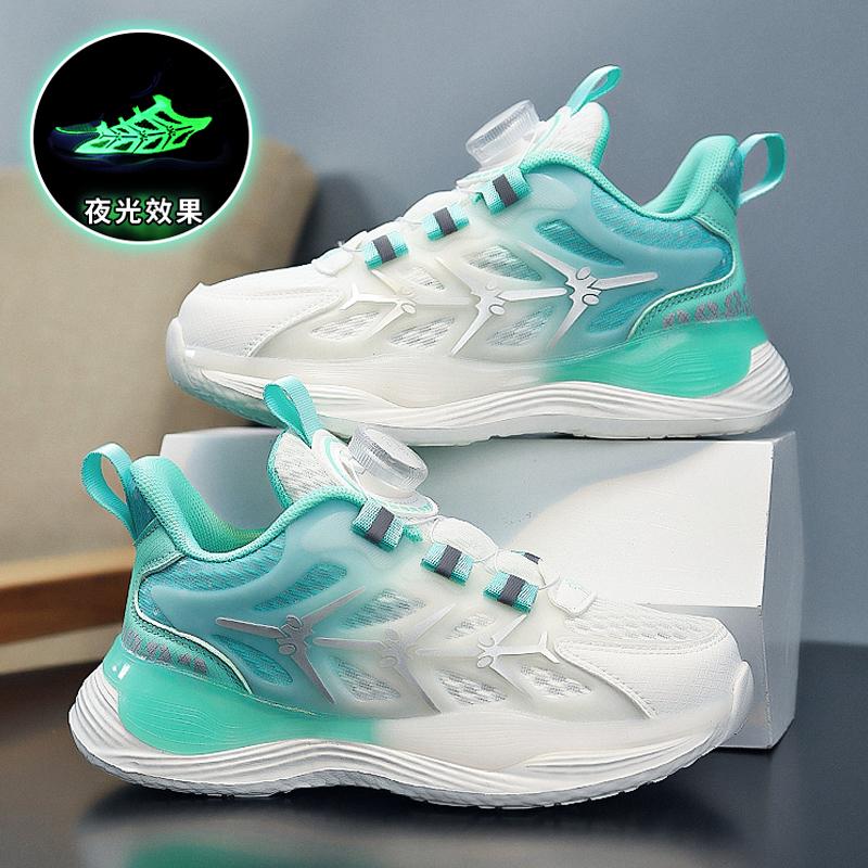 Boys shoes sneakers spring and autumn 2025 new spring mesh breathable children's basketball shoes older children and teenagers