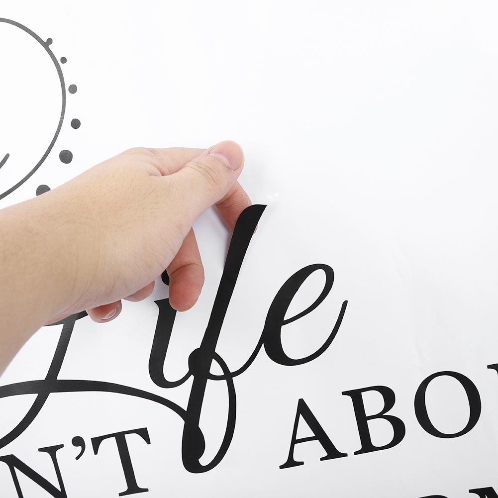 Unique Wall Sticker English Letter with Butterflies Removable Wall Paper Home Bedroom Decor