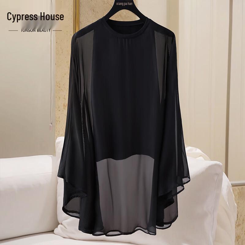 Si Ba She Women s Round Neck Pullover Long Sleeve Casual Shirt S
