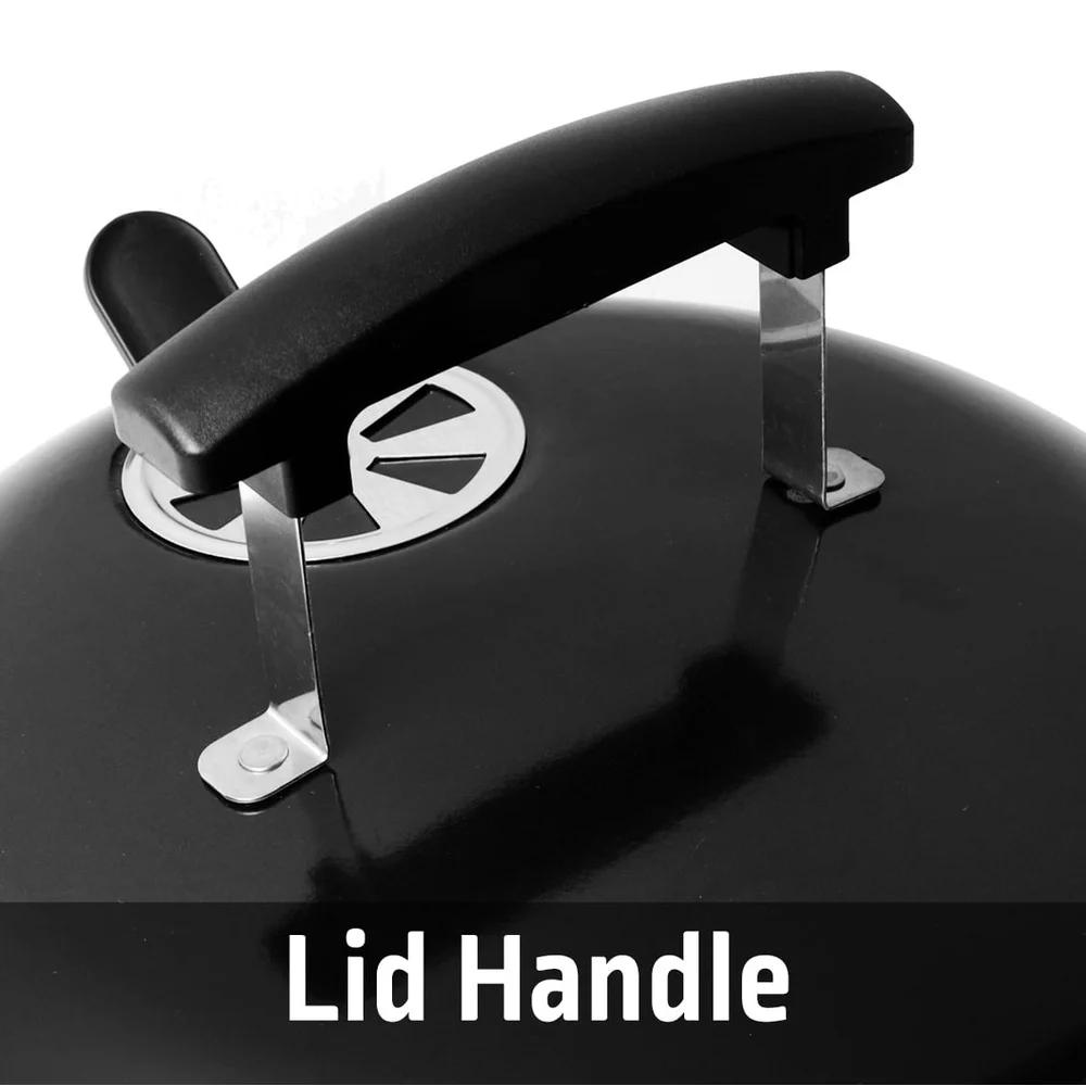 Tragbarer Holzkohlegrill 14,5 Zoll Tischgrill Kuppeldesign Verstellbare Luftschlitze Ideal Camping Tailgating Picknicks Einfache Reinigung