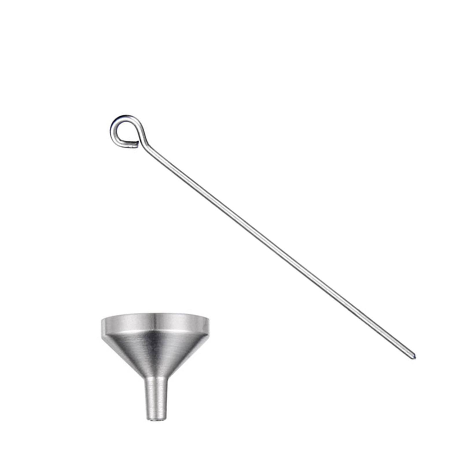 

Маленькие воронки Аксессуар Мини-набор металлических воронок с ручками Идеально подходит для переливания парфюмерии и специй в маленькие контейнеры A