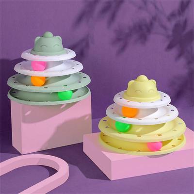 Levels Cats Toy Tower Tracks Cat Toys Interactive Cat Intelligence Training Amusement Plate Tower Pet Products Cat Tunnel