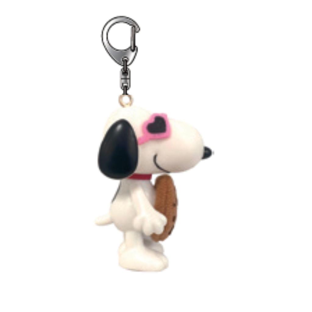 Ushikubo Kogeisha Snoopy Sweets Series Costume Keychain - Chocolate Chip Cookie - Approx. Height 60 x Width 33 x Face Length 42mm - SN-389