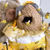DIY Handmade Material Yellow Bee Pompom Hair Ball 4pcs 20CM Polyester Child  Hat Clothing Headdress Wedding Party Supplies