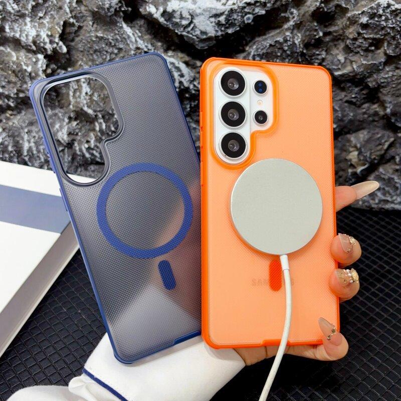 Applicable to Samsung S26ultra mobile phone case Singularity magnetic suction Xiaomi 17 Huawei mate80 new particle anti-drop