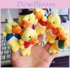 Enten-Plüsch-Fingerpuppen-Set mit PP-Baumwollfüllung für Kleinkinder Früherziehung Spezielle Charaktere Enthalten