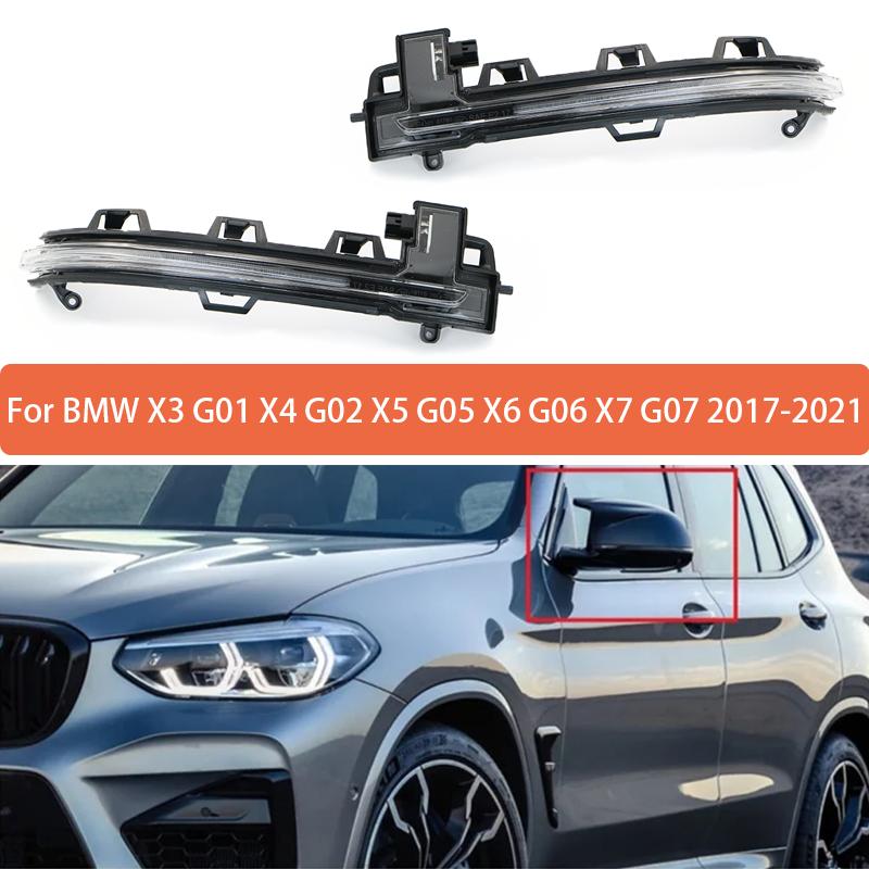 Rearview Mirror Turn Signal Light For BMW X3 G01 X4 G02 X5 G05 X6 G06 X7 G07 2017- Reverse Mirror Edge Light 63137441439
