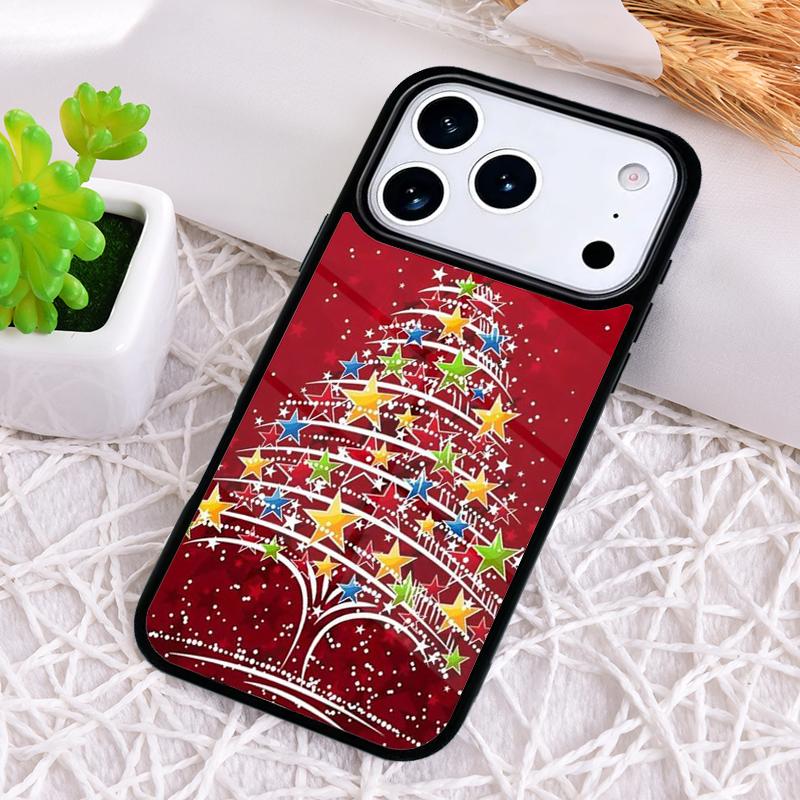 

Christmas Tree Phone Case for iPhone 17 Air 16 15 11 12 14 13 Pro Max Shockproof Cover iPhone 15 Plus