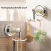 Kitchen Suction Cup Six-claw Rotating Hook Organizer Household Punch-free Spatula Spoon Wall-mounted Storage Shelf