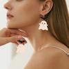 Halloween Acrylic Ear Studs Multi-Purpose Lovely Acrylic Spliced Earrings Handmade Sequin Studs for Costume Get-Together Party
