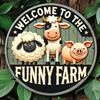 Metal Tin Sign Farm Animal Wall Art Rustic Home Decor for Bar Cafe