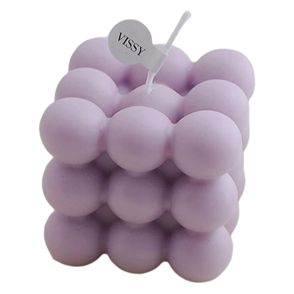 Nikitas Cute Geometric Bubble Candle Soy Wax Scented Candle Office Nursery DecorationCandle Props