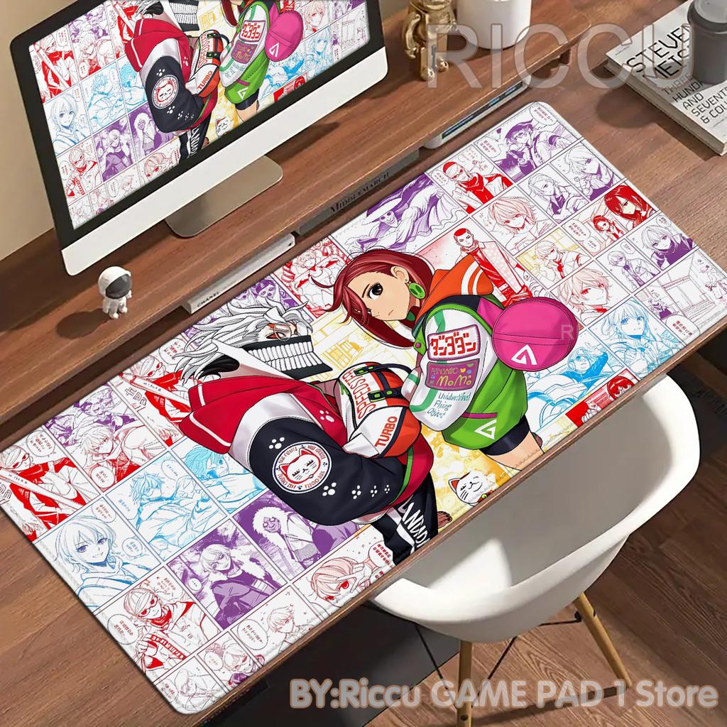 Mauspad Laptop Ayase Momo Takakura Ken Seiko Kawaii Mauspad XXL Dandadan Anime Mädchen Tastaturmatte PC Gamer Schrank HD Schreibtischmatte