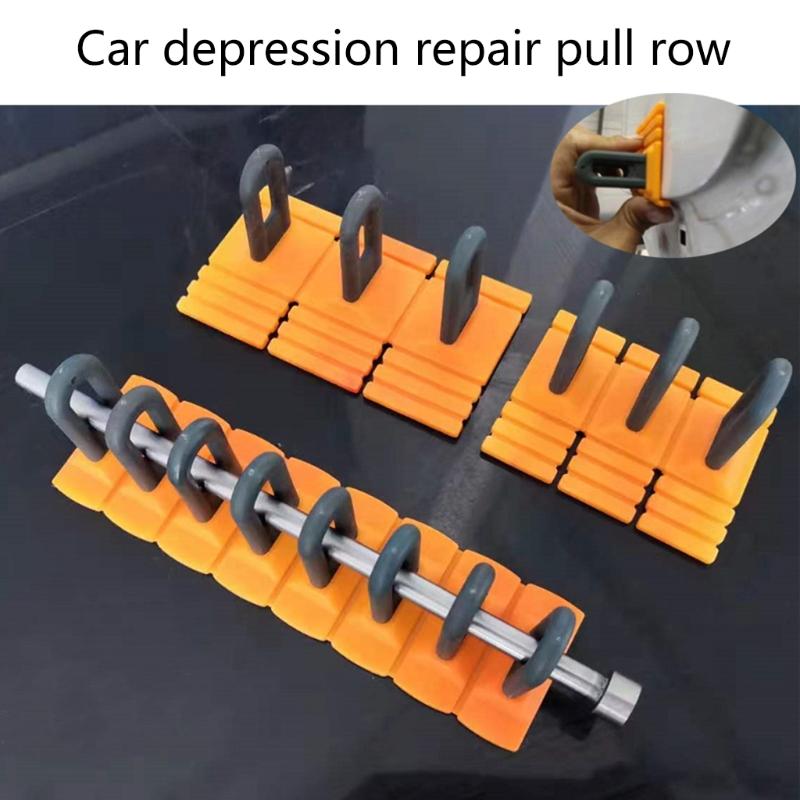 Set Dent Puller Handle Lifter Car Dent Puller Remover for Car Dent Repair Glass Tiles Mirror Granite Lifting Yellow
