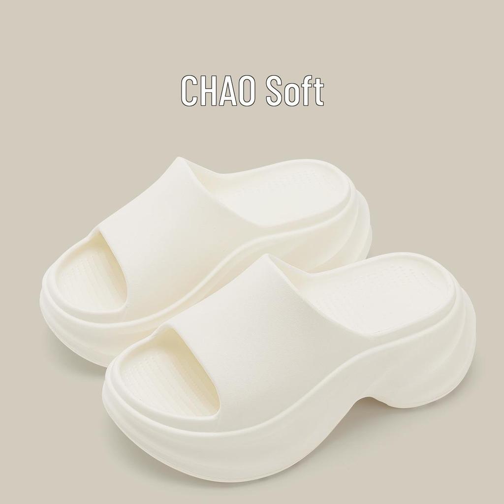 Women's 8cm Height-Boosting EVA Slippers, Thick-Sole for Indoor/Outdoor, Breathable Summer Bathroom Use