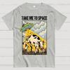 Take Me to Space - Alien Cow Abduction 100% Cotton Summer Casual Cool Loose T-Shirt