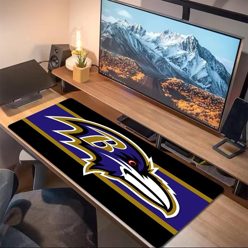 Baltimore Ravens Print Cushion Non-slip Laptop Tablet Big Mousepad XXL Mat Mini PC Playmat With Lock edge