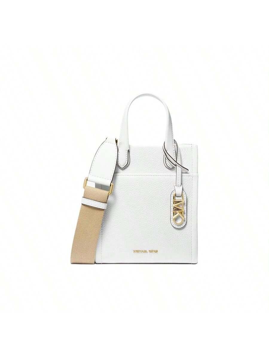 MICHAEL KORS Gigi Logo Adjustable Shoulder Strap Crossbody Bag, Women s, White белый
