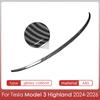 Spoiler for Tesla Model Y Juniper Accessories Spoilers Wings for Tesla Model 3 Highland Accessories 3/Y 2017-2026 ABS Material