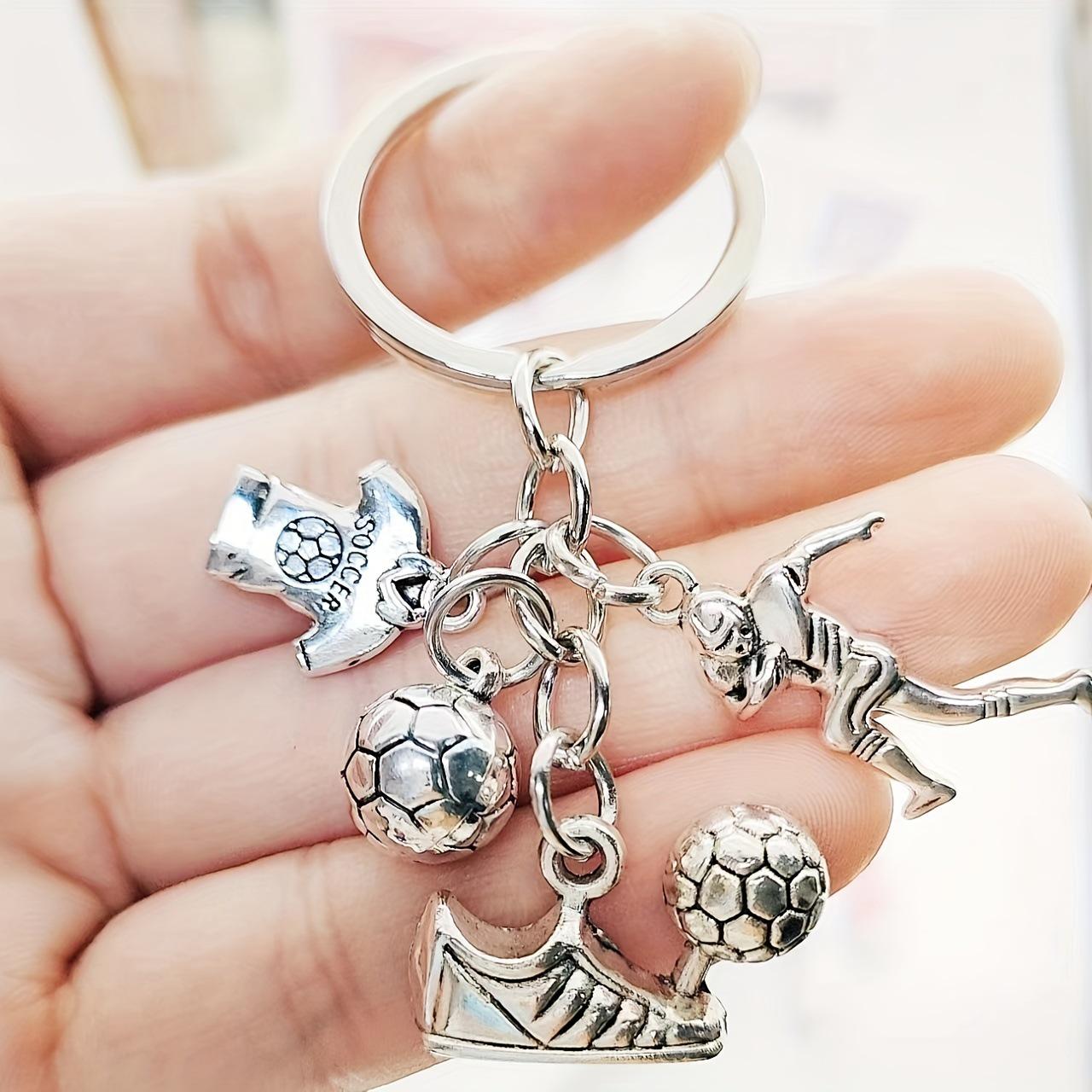 

Sports Ball Keychains: Basketball, Rugby, Football, Baseball - Competition Souvenir Gifts серебряный