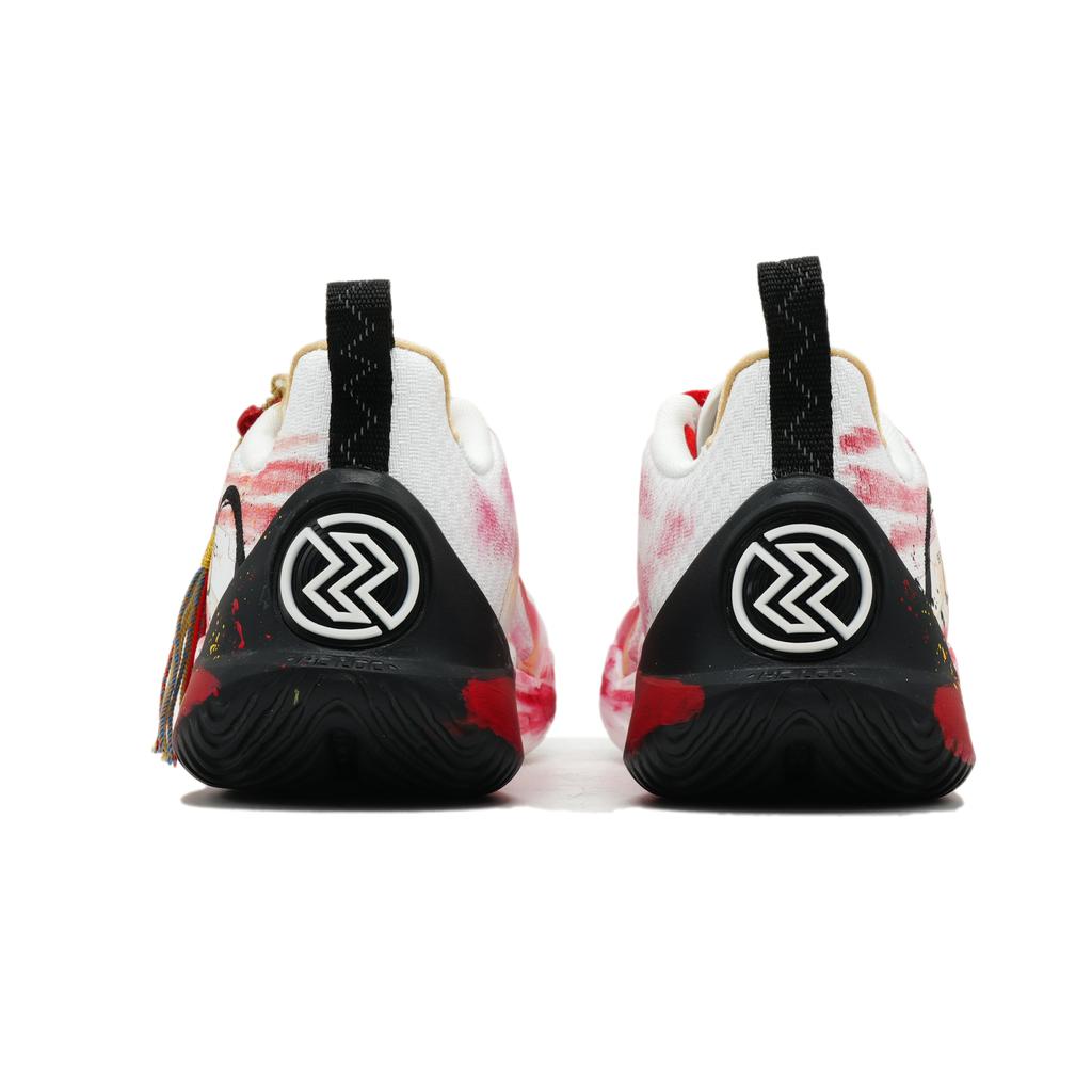 Li Ning Speed 10 Niskie Pełna Długość Płyta Węglowa Buty do Koszykówki Męskie Białe Czerwone Czarne ABAT085-5(Team726-)