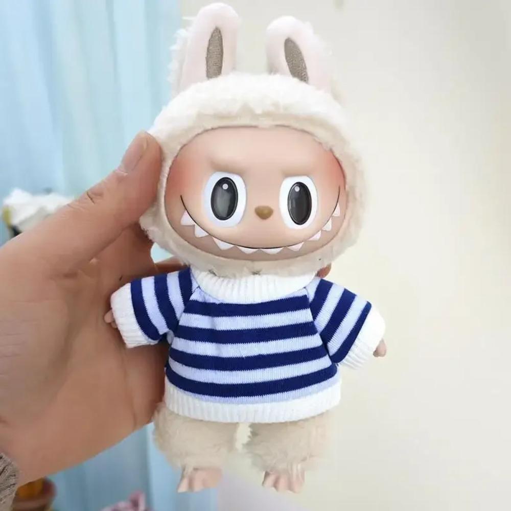 Haine de Păpușă Mini de Pluș 17cm Ținută Accesorii Pentru Păpuși Idol Kpop Coreea Exo Labubu Salopetă de Velur Tricou Îmbrăcăminte Cadou