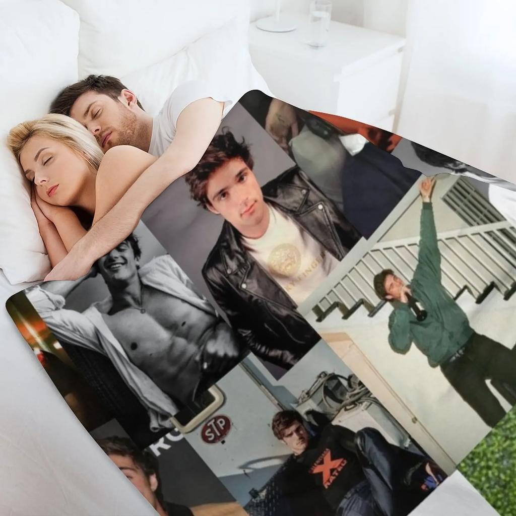 Jacob Elordi pic collage Throw Blanket Quilt Furry Luxury St Luxury Designer Blankets