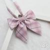 Personalized Flower Plaid Uniform Collar Flower Bow Tie Small Fresh Sailor Suit Bow KTB