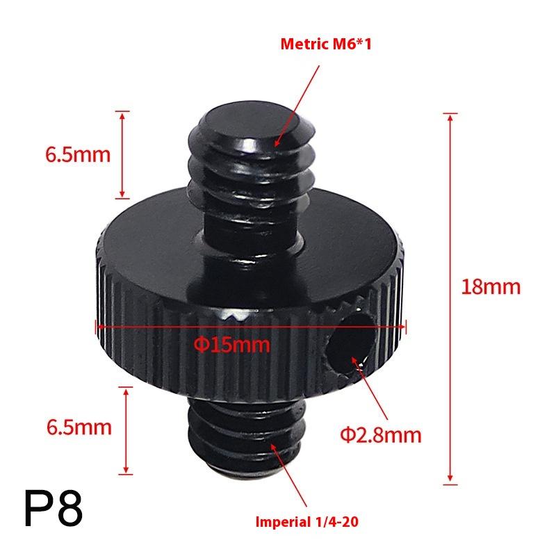 Thread Reinforce Camera Conversion Screw Adapter For Camera Tripod Ballhead Projector Bracket - 1/4 To 3/8 M4 M5 M6 M8 M10