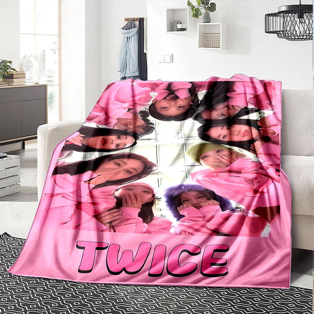 Twice Blanket Ultra-Soft Great for Office Couch Bed Four Seasons Multipurpose Warmthful Decor Ideal Gift For Birthday Valentine'S Day