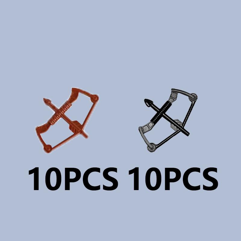 Blocs de Construction Médiévaux Soldat Figurine Accessoires Capes Boucliers Casques Lances Arbalètes Armures Briques Couteau Supports Jouet Cadeau