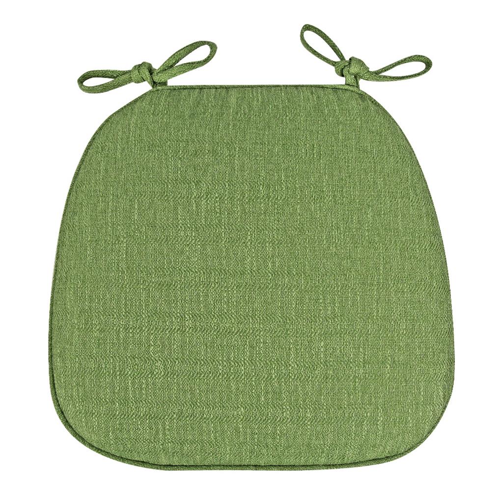 

Подушка для стула Nordic Multi Color с ремнями, дышащая, подушка для сиденья в столовой, подушки для офисных стульев, все сезоны темно-зеленого