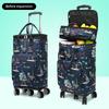 Telescopic Trolley Bag Supermarket Shopping Bag Folding Portable Lightweight Universal Wheel Travel Bag