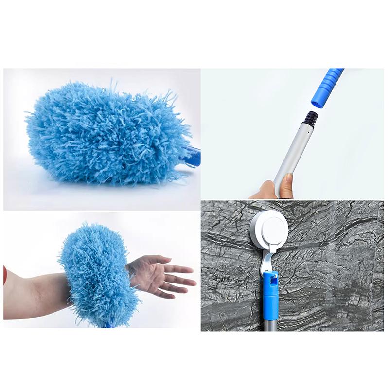 Ceiling Duster Removable Ceiling Fan Blade Cleaner Extension Pole Multifunctional For Cleaning Wall Door Window