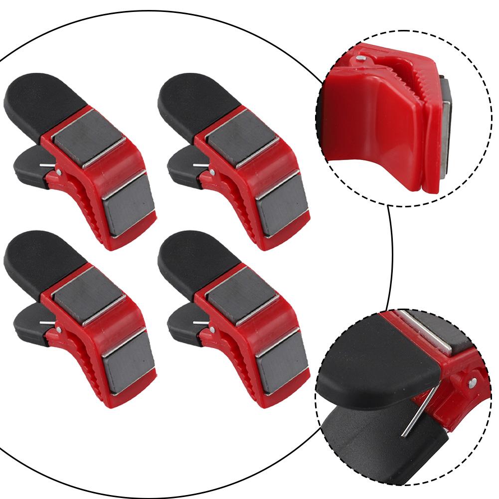 

4 шт. Затискач для пензля Магнітний тримач для пензлів Кліпси Інструмент для відкривання бляшанок Поліпшення дому Відкривачка для кришок Магніт Кліпса для пензля 4pcs